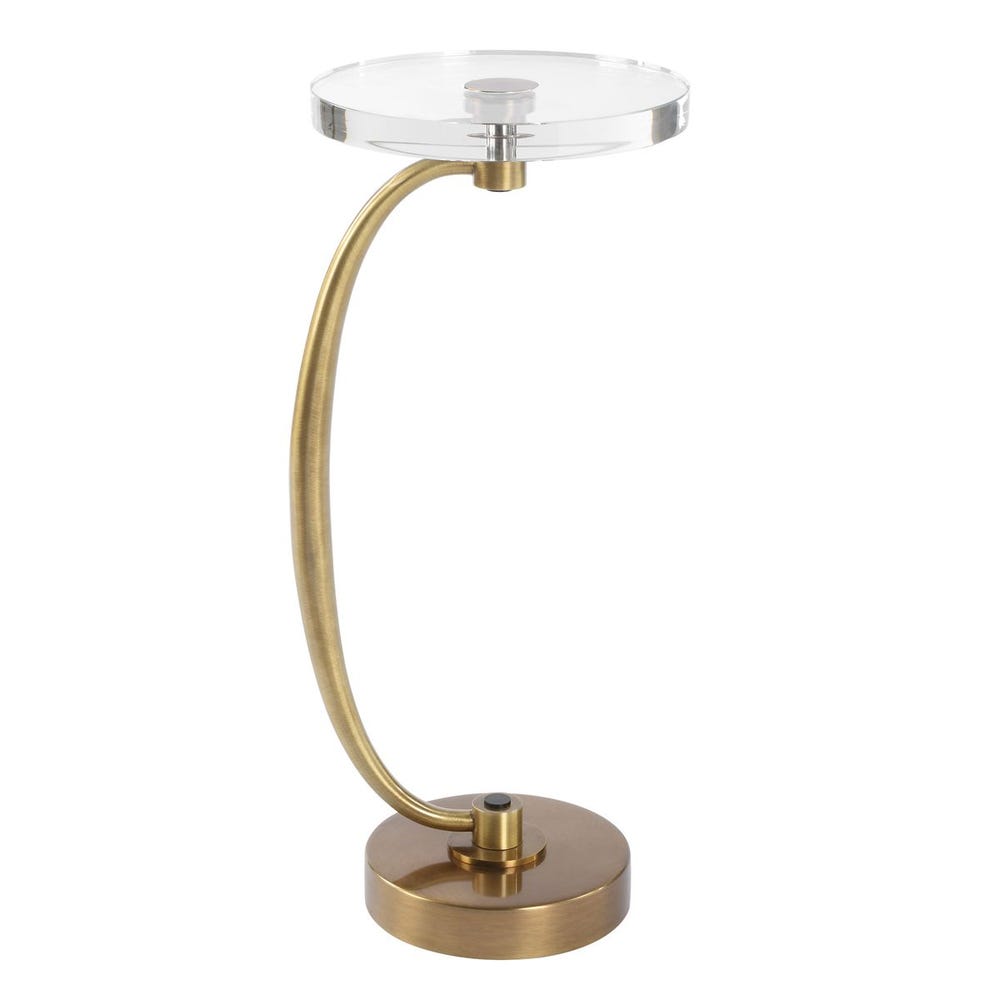 Waveney Drink Table, Brass