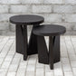 Nadette Nesting Tables, Espresso, S/2