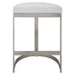 Ivanna Counter Stool, Silver - White