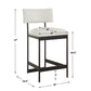 Apsley Counter Stool, Black