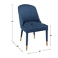 Brie Armless Chair, Sapphire, 2 Per Box, Priced Each