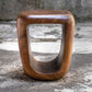 Loophole Accent Stool, Natural Wash