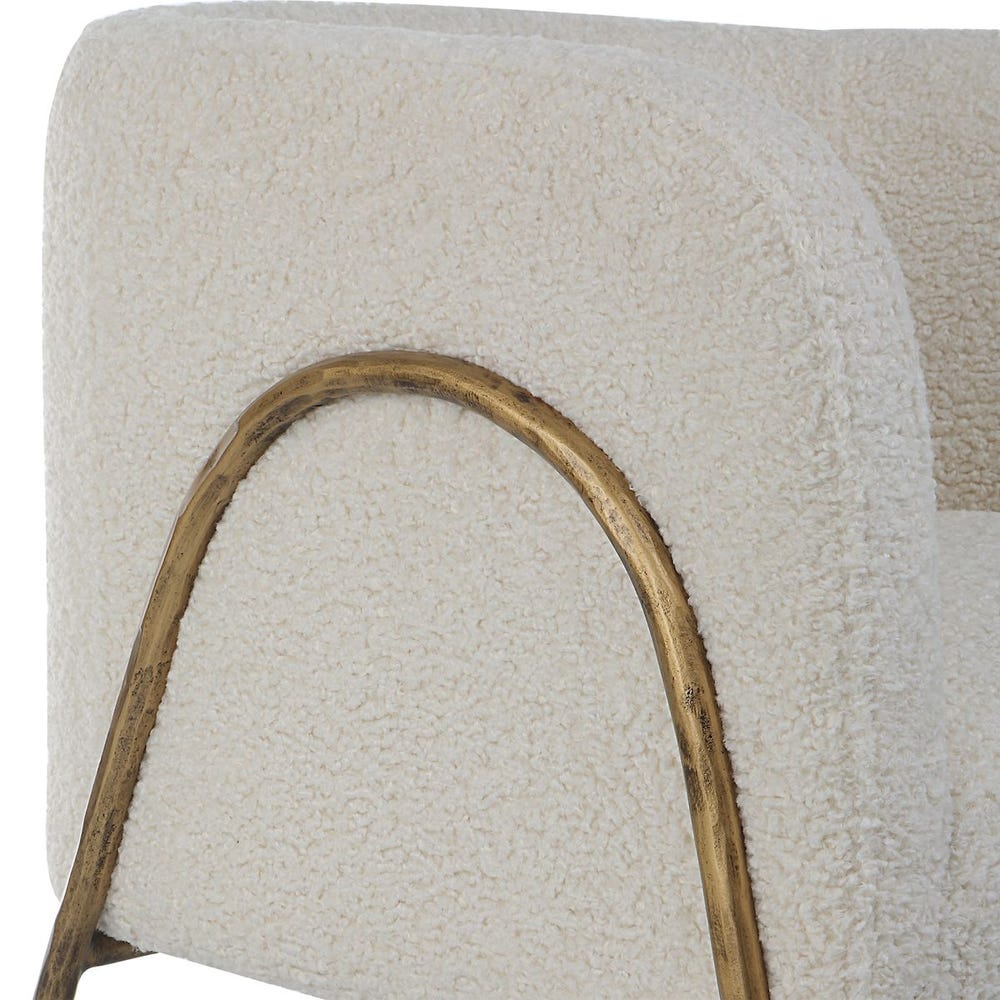 Jacobsen Accent Chair, Natural Shearling