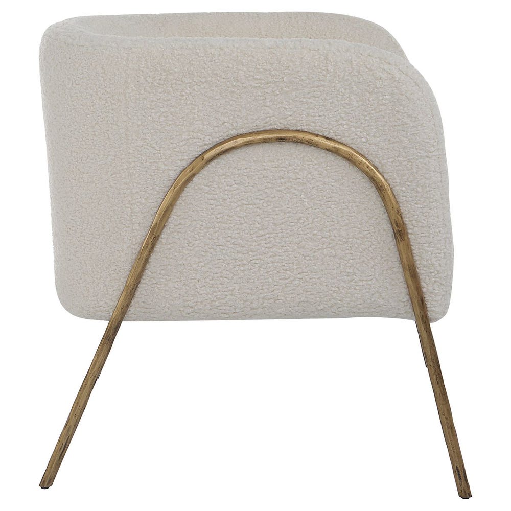 Jacobsen Accent Chair, Natural Shearling