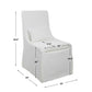 Coley Armless Chair, White