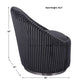 Crue Swivel Chair, Gunmetal