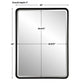 Crofton Large Mirror, Black