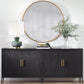 Junius Round Mirror, Gold