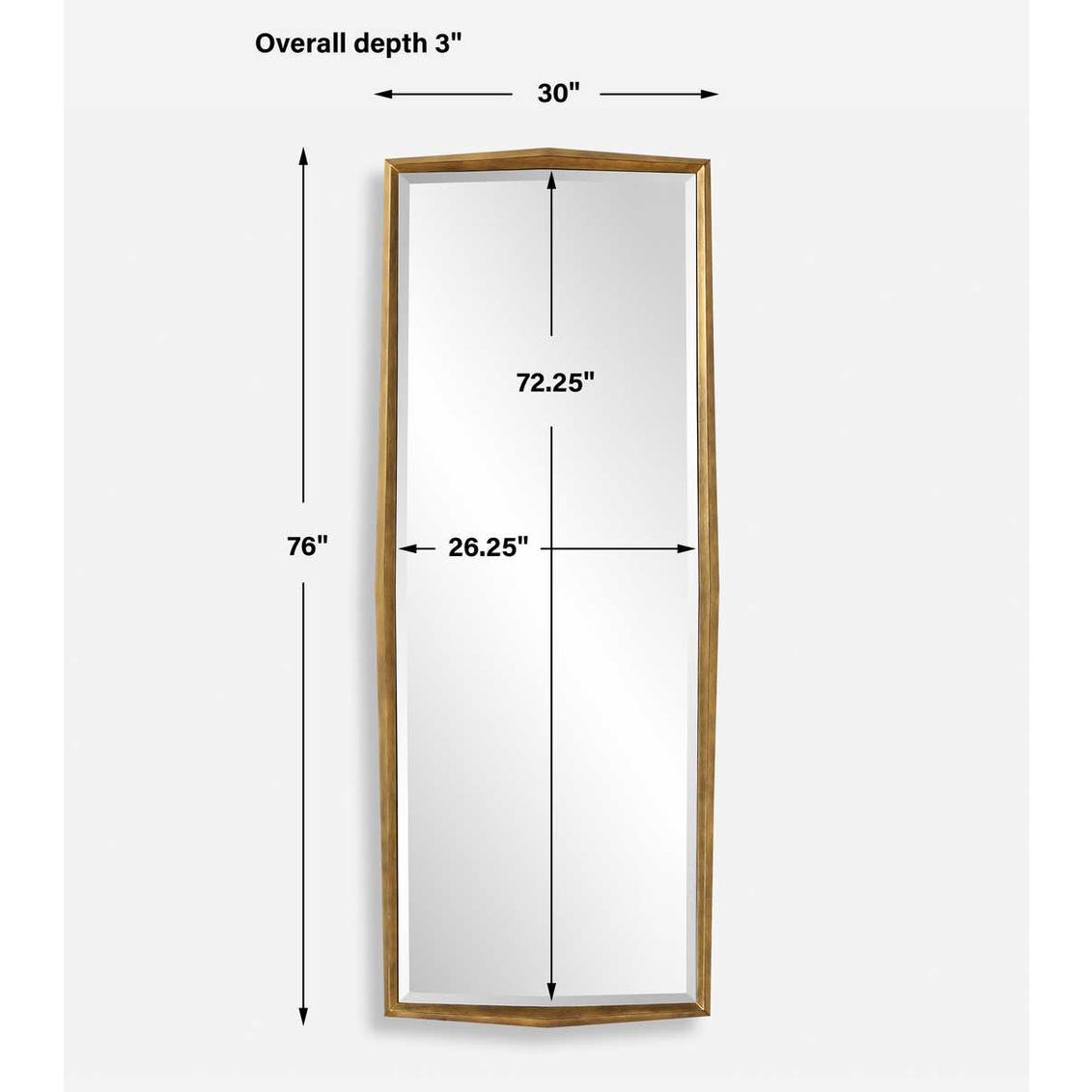 On Point Tall Mirror, Gold