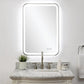 Crofton Lighted Vanity Mirror, Nickel