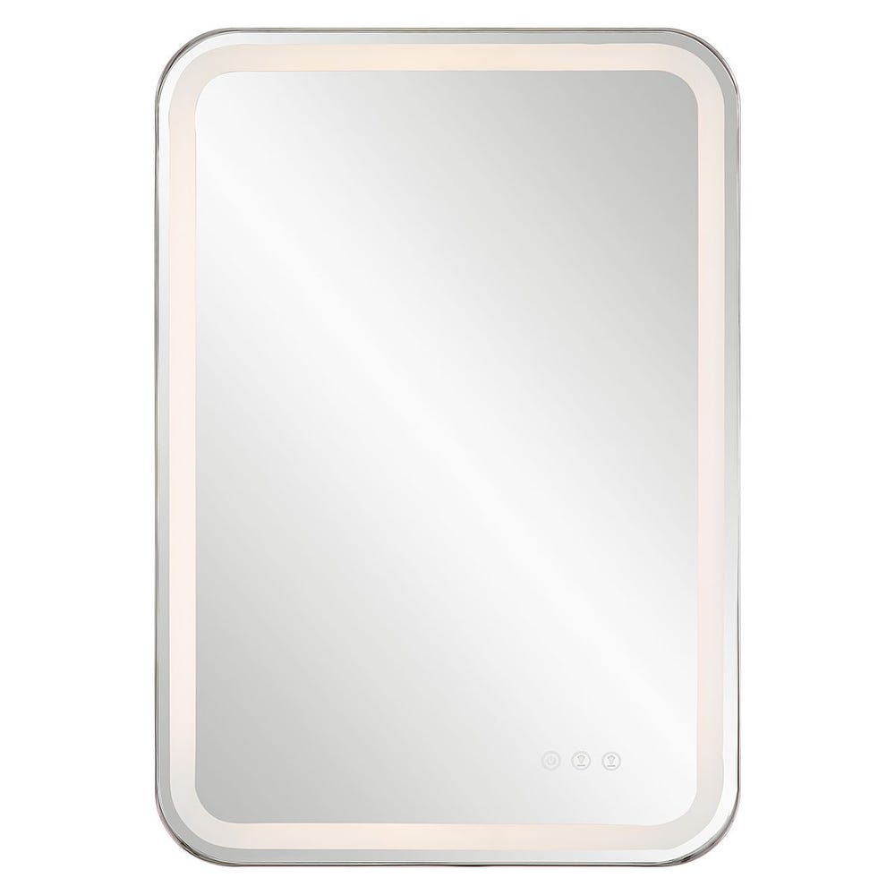Crofton Lighted Vanity Mirror, Nickel