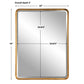 Crofton Large Mirror, Gold