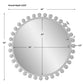 Cyra Round Mirror, White