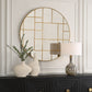 Geometric Round Mirror