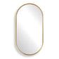 Torrado Oval Mirror, Brass