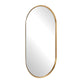 Torrado Oval Mirror, Brass