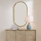 Torrado Oval Mirror, Brass