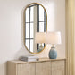 Torrado Oval Mirror, Brass