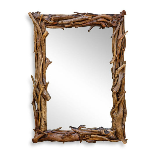 Rooted Reflection Mirror, Natural