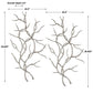 Silver Branches Metal Wall Decor, S/2