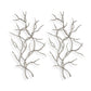 Silver Branches Metal Wall Decor, S/2