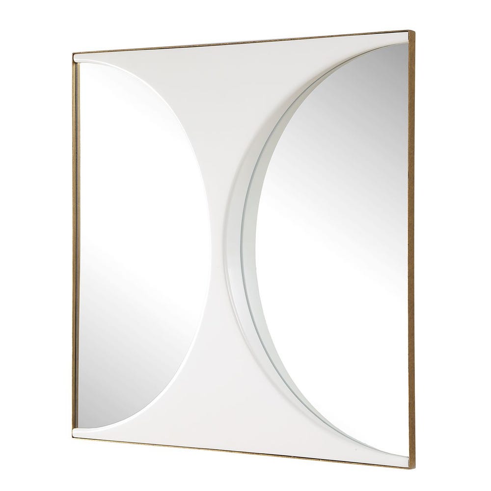 New Moon Mirrored Wall Decor