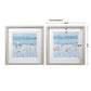 Sea Glass Sandbar Framed Prints, S/2