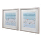 Sea Glass Sandbar Framed Prints, S/2
