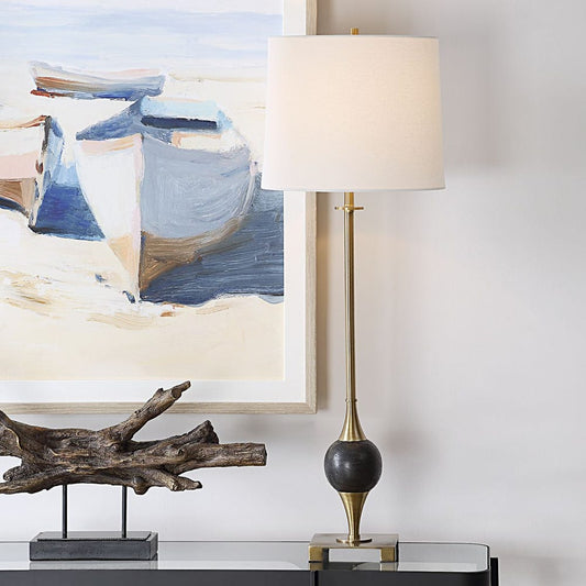 Dempsey Buffet Lamp, Brass