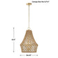 Macrame, 4 Lt Pendant