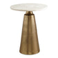 Midsummer Indoor-Outdoor Accent Table, Brass, 2 Cartons
