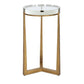 Midas Round Accent Table, Gold
