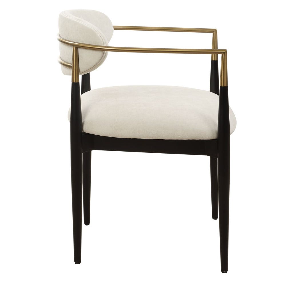 Moxie Dining Arm Chair, Black
