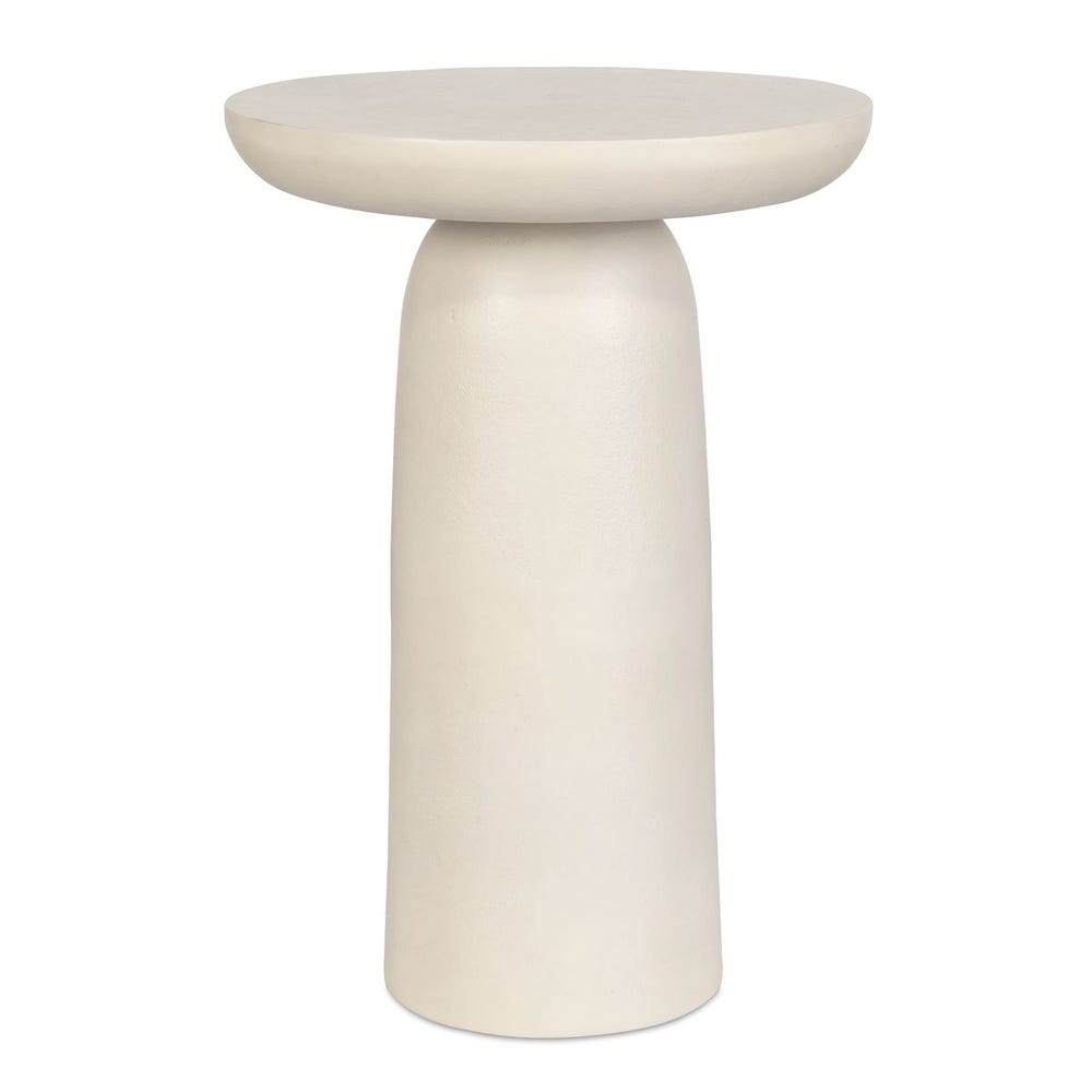 Joppa Indoor-Outdoor Accent Table, Warm White