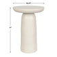 Joppa Indoor-Outdoor Accent Table, Warm White