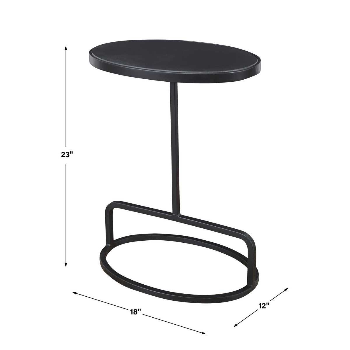 Jessenia Accent Table, Black