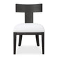 Idris Armless Chair, Charcoal