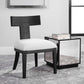 Idris Armless Chair, Charcoal