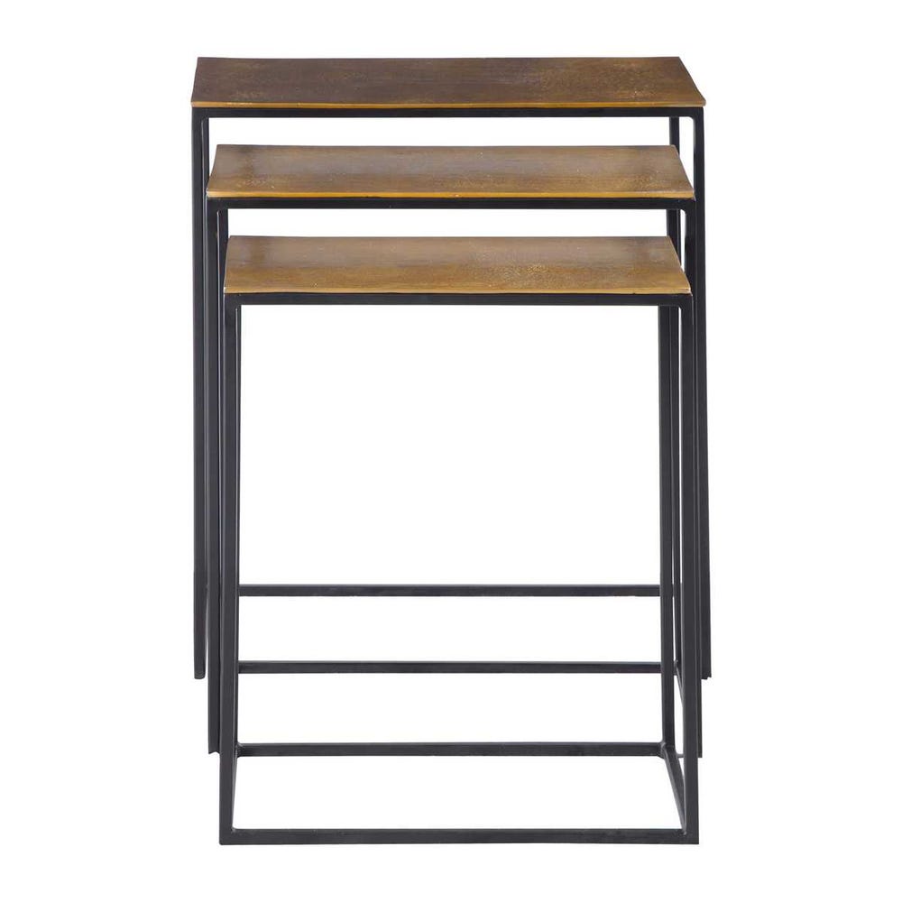 Coreene Nesting Tables, Gold, S/3