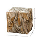Teak Root Bunching Cube, Natural