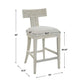 Idris Counter Stool, White
