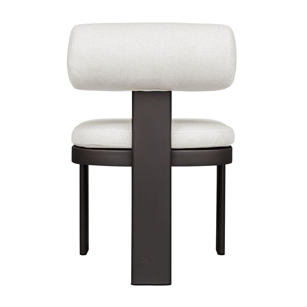 Bolster Back Outdoor Dining Chair, Oyster