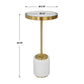 Laurier Drink Table, White