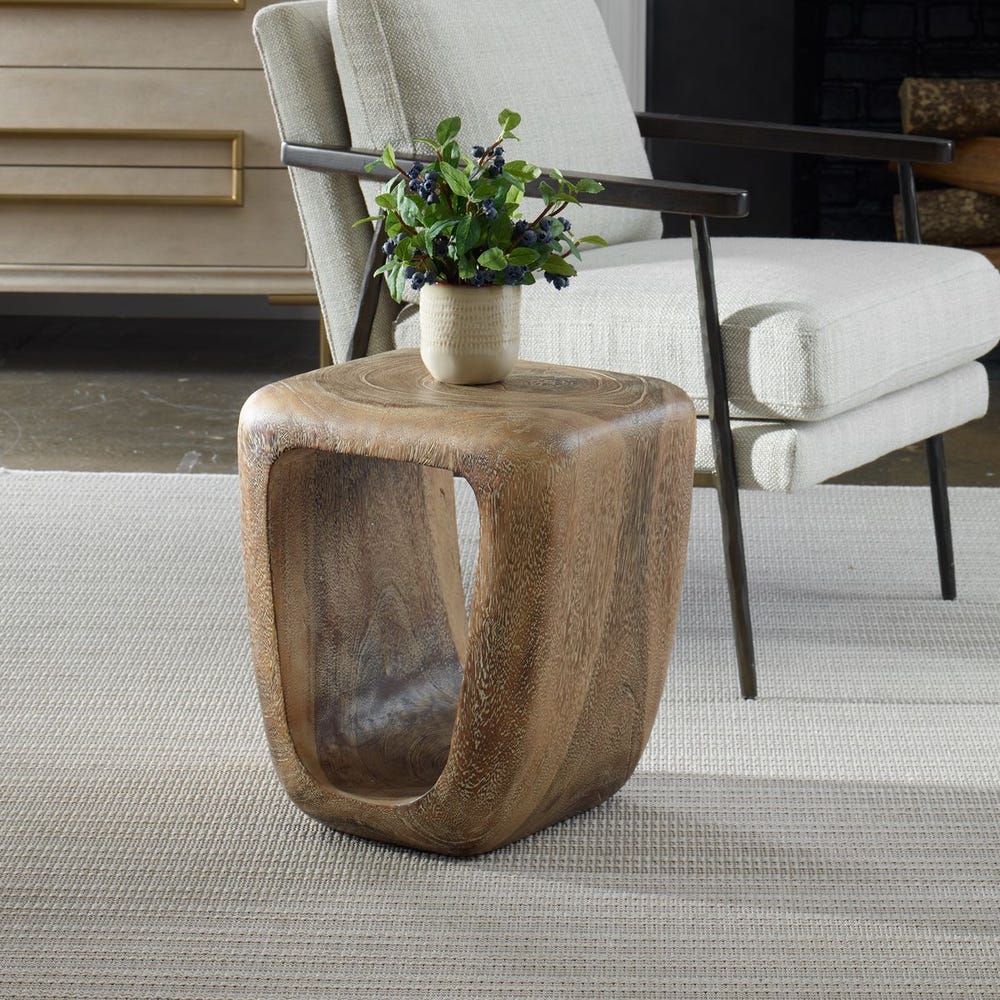 Loophole Accent Stool, Bleached Wash