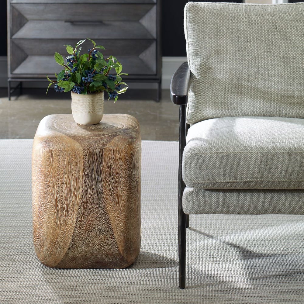 Loophole Accent Stool, Bleached Wash