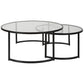 Rhea Nesting Coffee Tables, Black, S/2