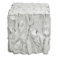 Teak Root Bunching Cube, White