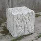 Teak Root Bunching Cube, White