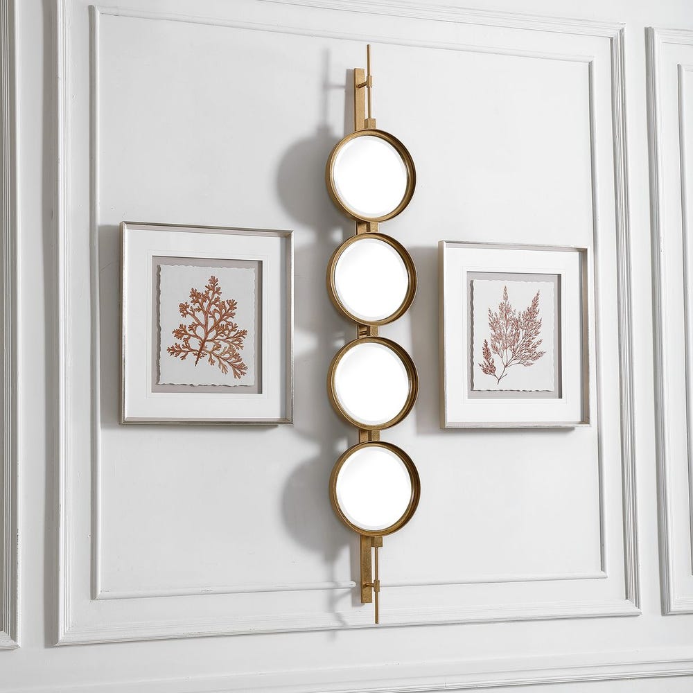 Button Mirror, Gold