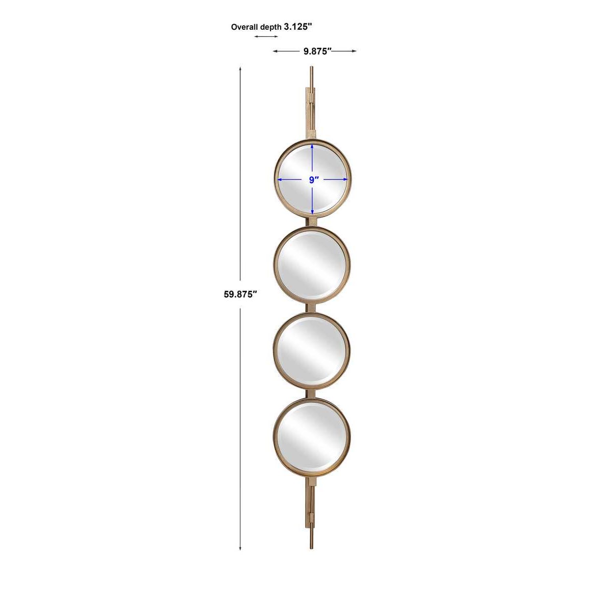Button Mirror, Gold